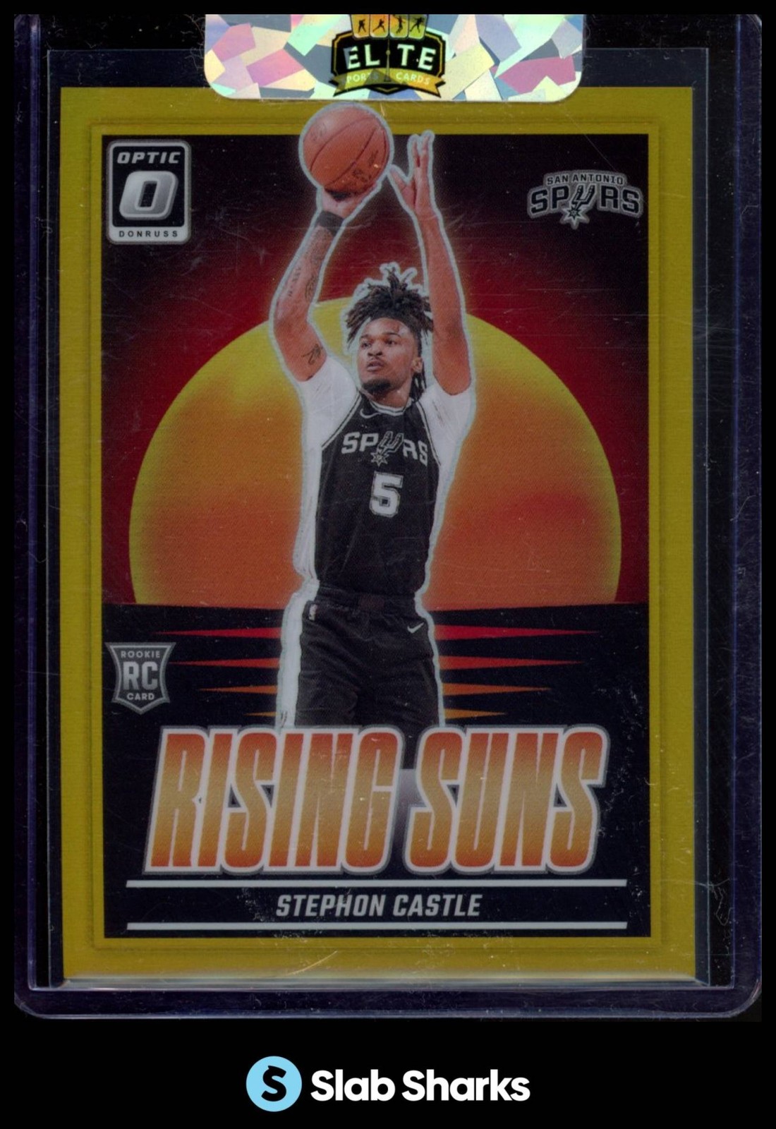 2024 PANINI DONRUSS OPTIC #6 STEPHON CASTLE RISING SUNS GOLD RC ROOKIE /10