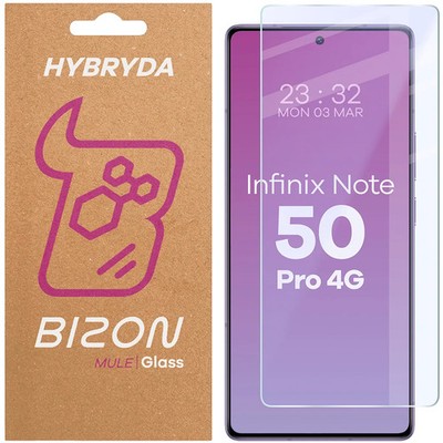 Schutzglas für Infinix Note 50 Pro 4G Bizon Displayschutzglas Hybridglas