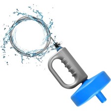 Intexca Drain Auger Clog Remover, 10M Flexible Manganese Steel Spring Cable