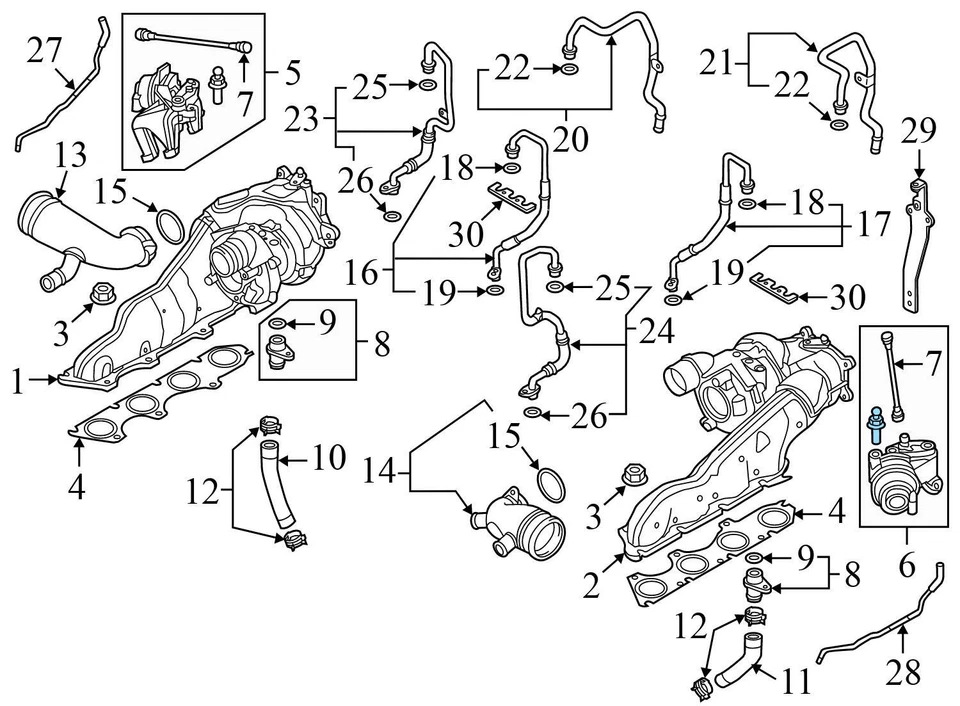 Audi A8 Quattro 2013-2018 4,0 L - Actuador turbo Wastegate izquierdo 079145461 k Foto 4 de 4