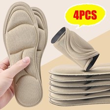 4PCS 5D Massage Memory Foam Insoles Thickening Breathable Cushion Cushioning Com