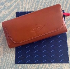 Fossil Eyeglass/Sunglass Brown Leather Case With Cloth