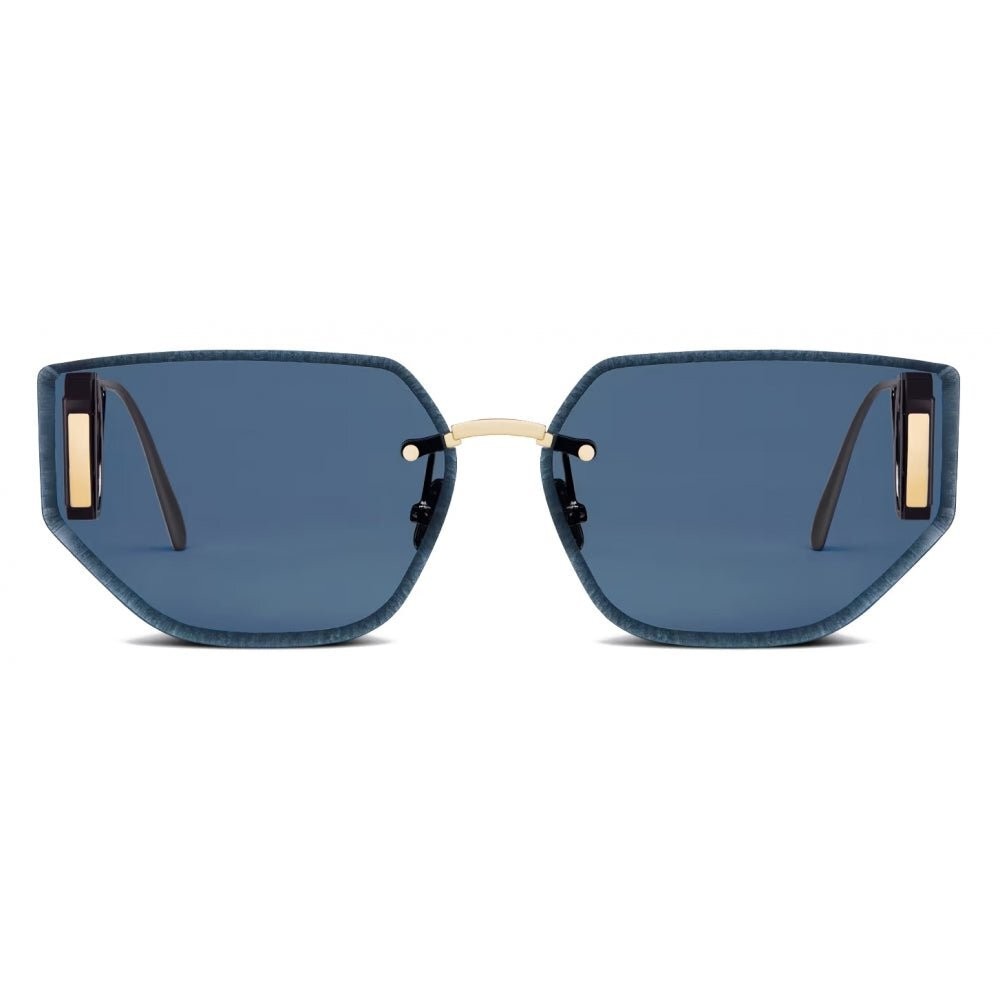 Dior 30 Montaigne B3U Rimless Butterfly Sunglasses – Gold