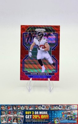 2021 Panini Prizm Mark Andrews #281 Red Wave Prizm Baltimore Ravens #/149