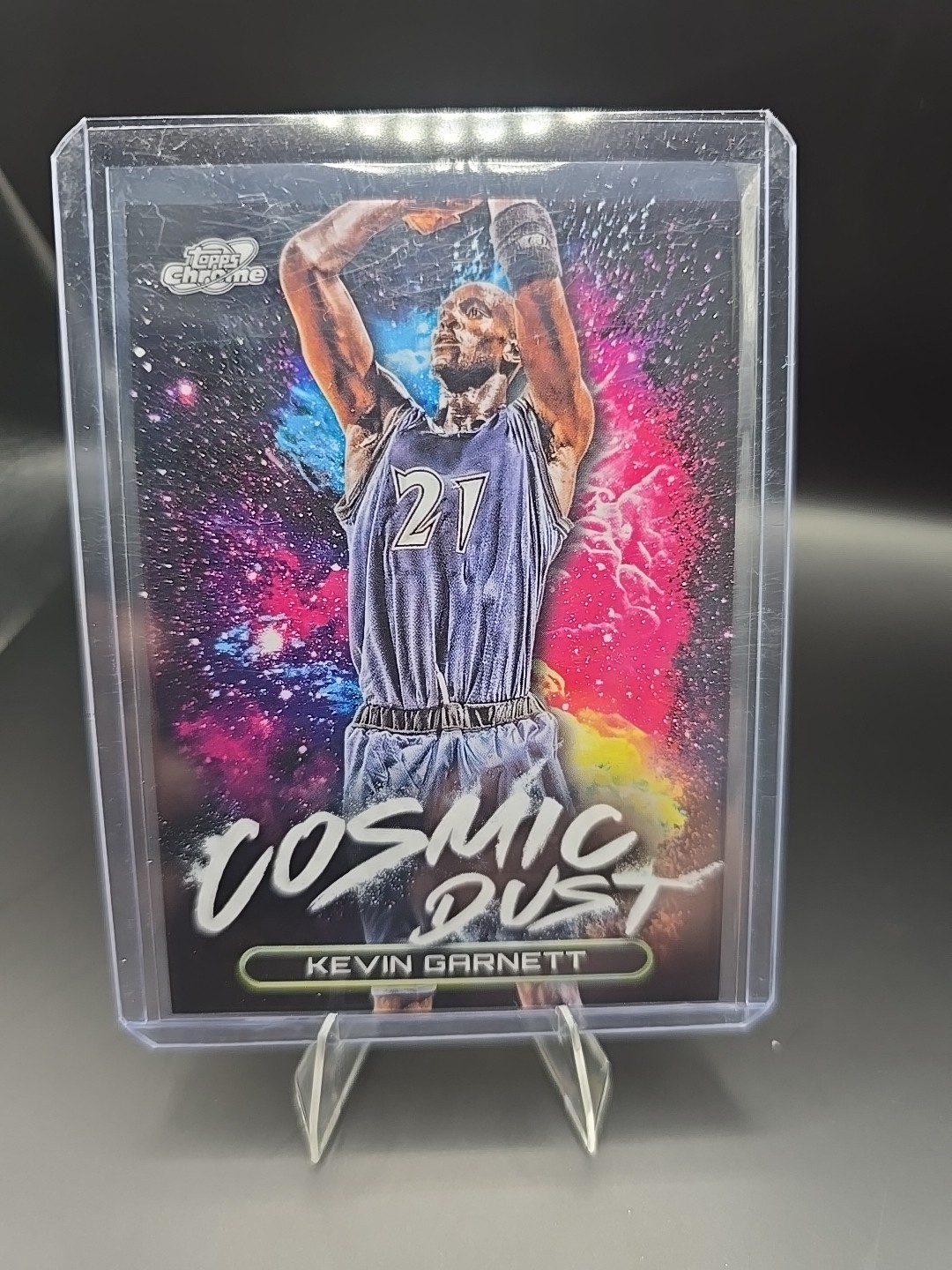 2023-24 Topps Cosmic Chrome SSP Cosmic Dust CD-10 Kevin Garnett