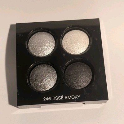 CHANEL Les 4 Ombres 246 Tissé Smoky Eyeshadow Gray Silver Black White