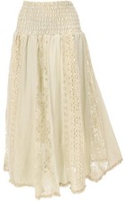 Boho Spitzen Maxirock, Flamenco Rock, weiter ...