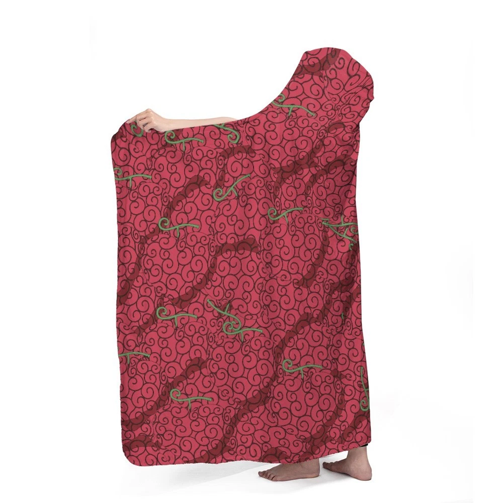 Ope Ope No Mi Hooded Blanket - Devil Fruit Cozy Anime Fleece Throw