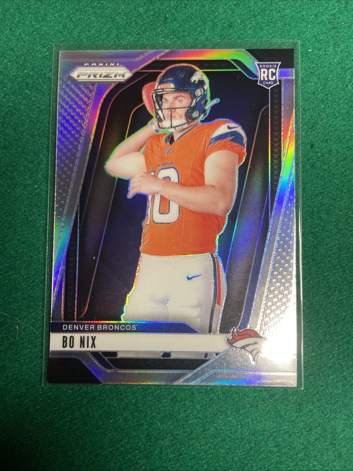 2024 Panini Prizm Football - Bo Nix #5 Silver Variation (RC) - Broncos