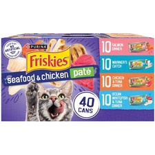 Purina Pate Wet Cat Food Variety Pack - Seafood & Chicken