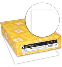 Neenah Index Cardstock, 8.5" x 11", 90 lb/163 300 Count Pack of 1 , white
