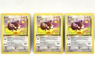 Eevee 1st Edition Jungle Pokémon Card Lot 3x WOTC 1999 LP-NM