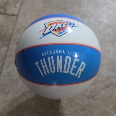 ICE Oklahoma City Thunder NBA Basketball Ball Blue White Bouncy Dave And Busters