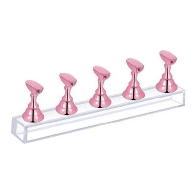 10/5 Stück Magnetische Nail Art Halter Ständer zum Andrücken / Falsche Nägel Display