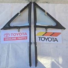 84-88 Toyota Pickup 4Runner Door Vent Wing Window Glass Set Driver Passenger L+R