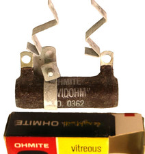 Ohmite No. 0362 5 Ohms 25 Watt Adjustable Resistor New In Original Box