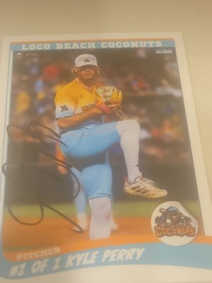 Kyle Perry signed new 2026 banana ball card loco beach coconuts autograph 1