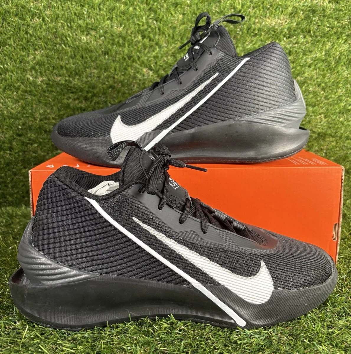 NIKE MEN\'S 11 G.T. JUMP ACADEMY WHITE BLACK METALLIC SILVER NWOB FV5524-100 NWOB Nike GT Jump Academy White Black Metallic Silver for Sale  main image 4