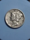 1945 Micro S Mercury Dime #1508