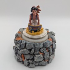Schmid Disney Aladdin Magic Carpet Ride Music Box Hand Painted Walt Disney Co