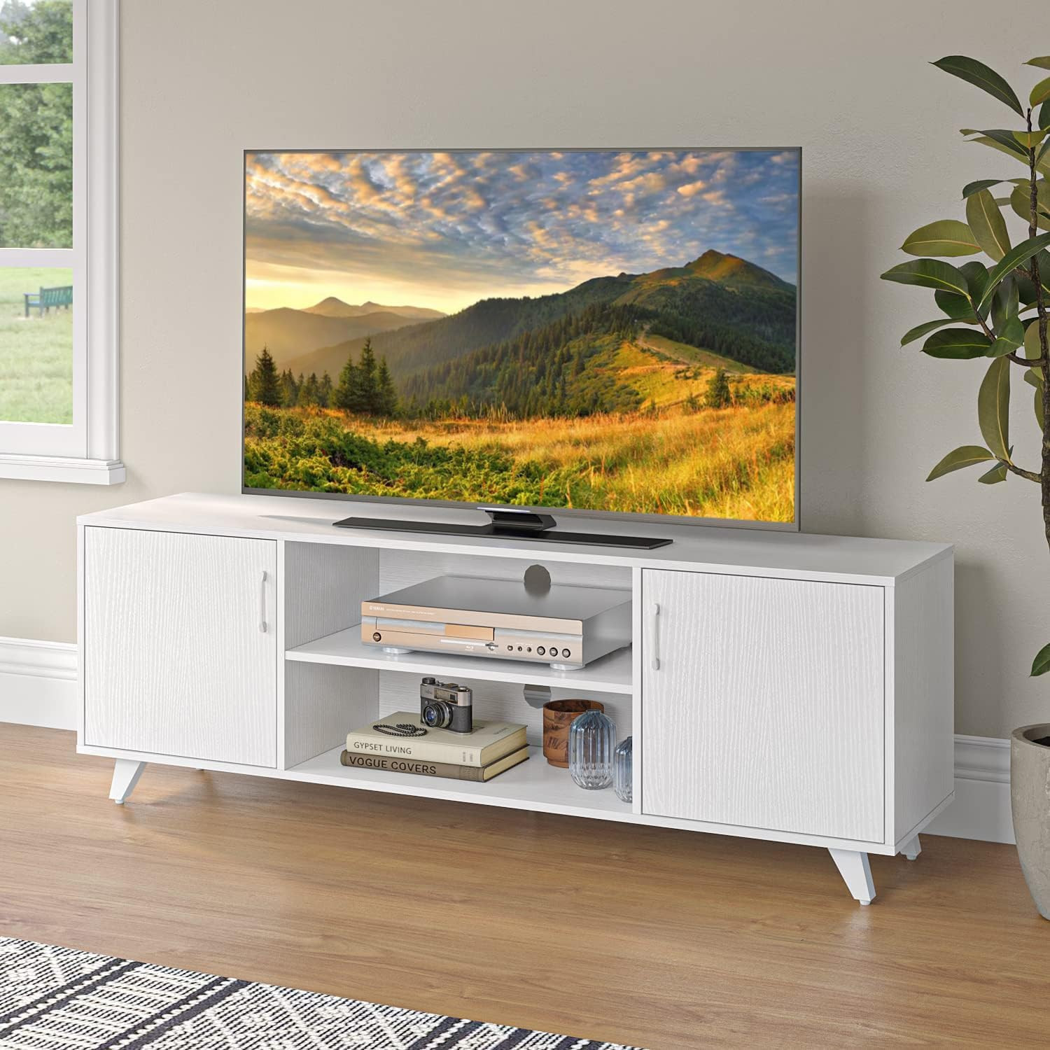For 50" Tvs With Storage & Open Shelves