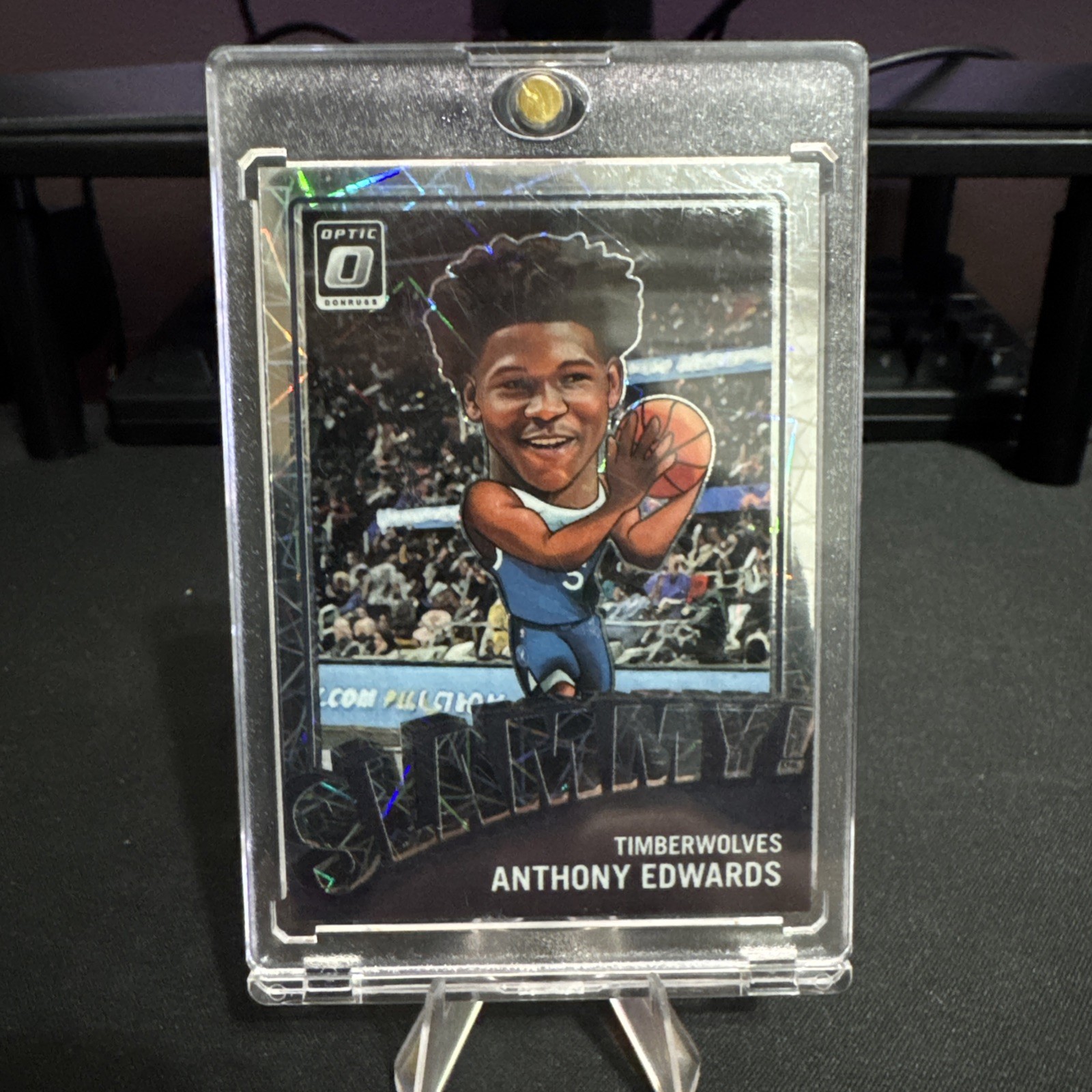 2023-24 Panini Donruss Optic Anthony Edwards Slammy! Case Hit SSP