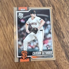 Topps 2024 Series 1 Carson Seymour Rookie #112 San Francisco Giants MLB Baseball