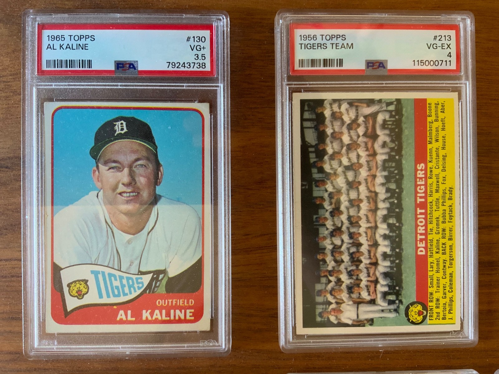 Vintage Baseball Cards - PSA Lot - Topps - Fleer - Kaline, Ripken, Williams view 4