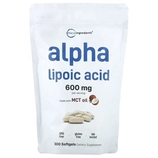 2 X Micro Ingredients, Alpha Lipoic Acid, 300 Softgels (200 mg Per Softgel)