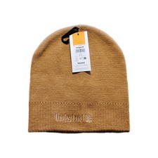 Timberland Men's KNIT LOGO BEANIE Size OS Kaki Color New with Tags