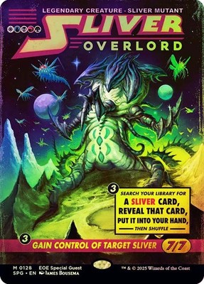 MTG FOIL Sliver Overlord Borderless - Special Guests #128