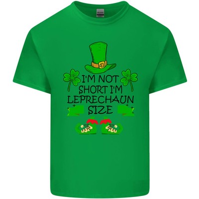 Lustiges leichtes Baumwoll-T-Shirt Kobold Größe St. Patricks Day für Herren
