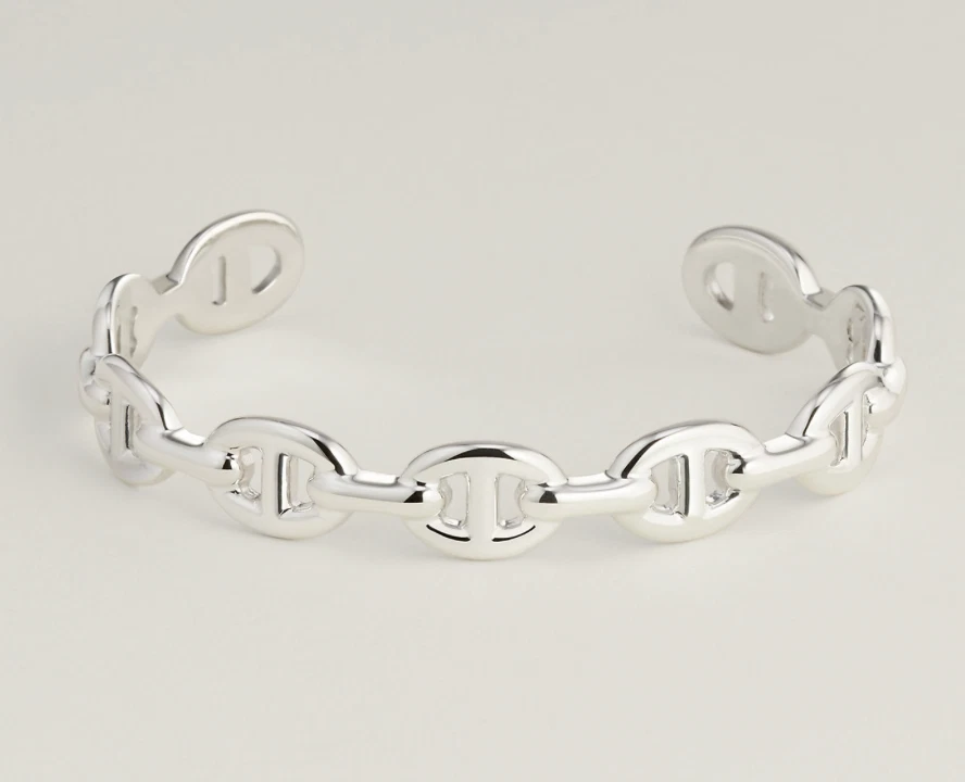 HERMÈS Nuovo bracciale Hermes Chaine d'ancre Enchainee modello medio misura ST argento 925