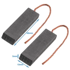 2pcs 5mm x 13mm x 40mm Replacement Carbon Brush Tool Washing Machine Motor Part