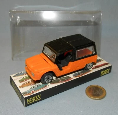 Norev France 1/43 réf 137 : Citroën Méhari (Petit cadre-plaque - Roues Boutons) - Photo 1/4