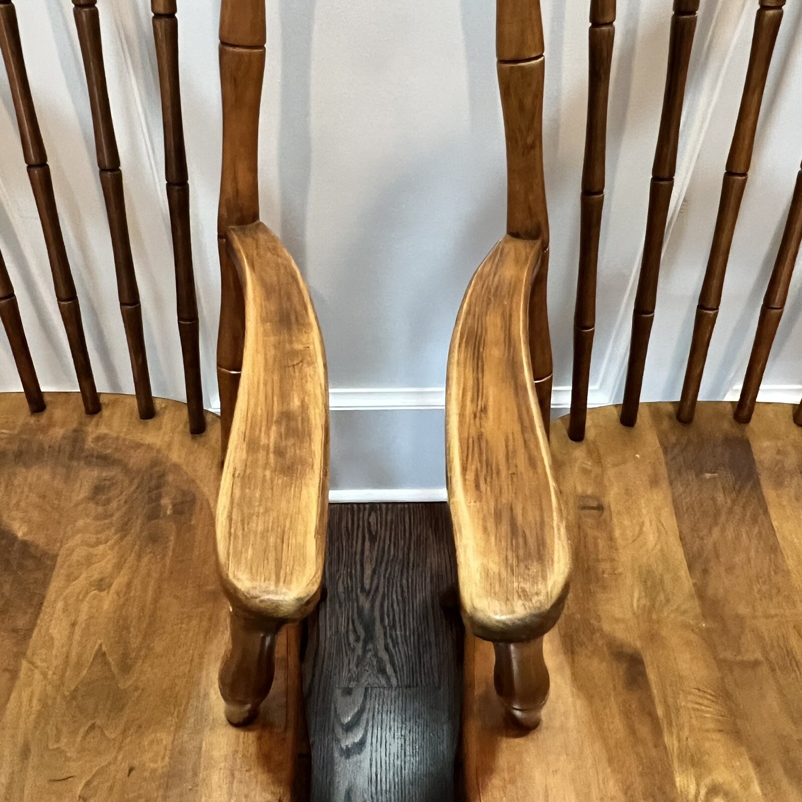 Set of 2 Ethan Allen Birdcage Arm Chairs Circa 1776 Maple 18 6801 Made