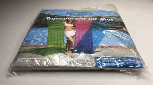 VTG Intex Sand N Sun Emerald Green Transparent Air Mat Pool 72” X 27” 59702W NEW - Picture 4 of 10