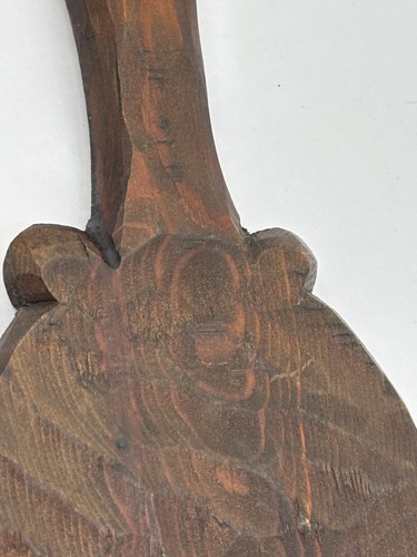 Large Carved Wooden Fork and Spoon Wall Decor Faces 24 inches length - Picture 24 of 24