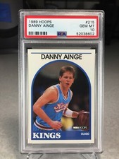 1989 Hoops Danny Ainge #215 - PSA 10 - Sacramento Kings