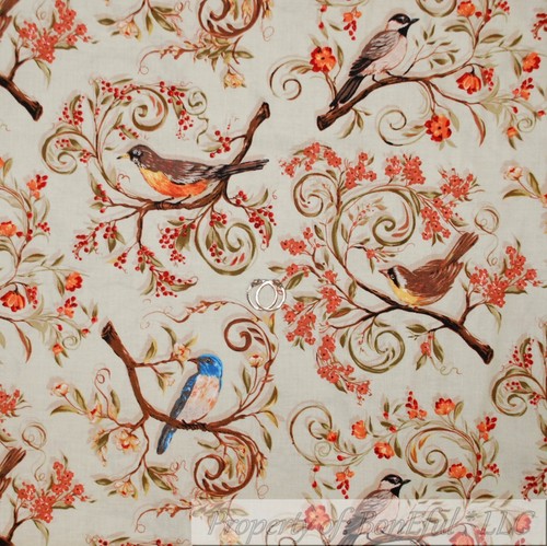 BonEful Fabric FQ Cotton Quilt Cream Ivory Flower Girl Scout Word Cookie Calico - Picture 9 of 12