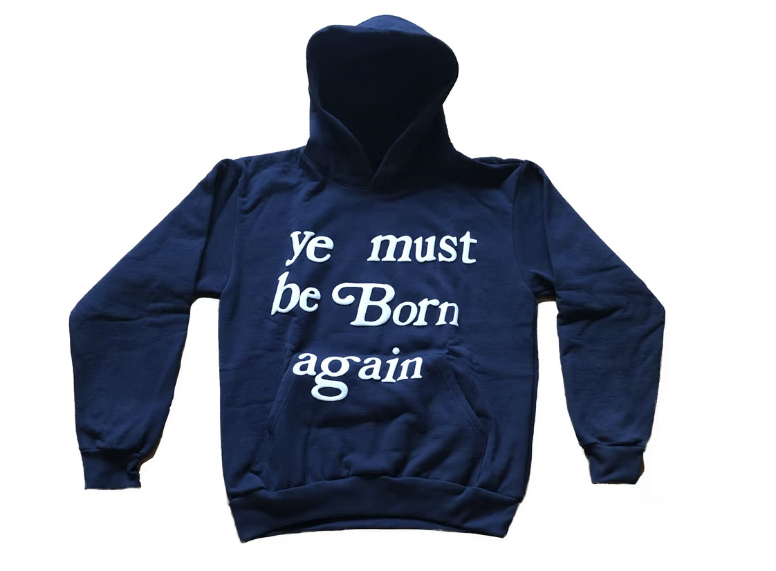 Толстовка с капюшоном Cactus Plant Flea Market Born Again темно-синего цвета (CP22BA001-Темно-синий)Размер S-XL