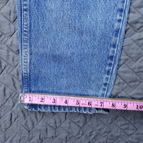 Rustle Jeans Mens 33x32 Blue Regular Straight Medium Wash Denim Workwear - Picture 7 of 13
