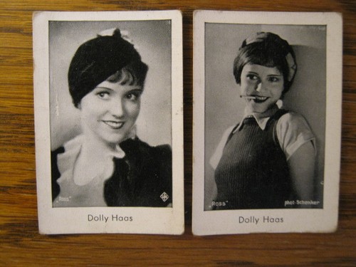 2 Sammelbilder Dolly Haas Josetti