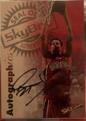 Don McLean Philadelphia 76ers Skybox Autographics UCLA Basketball 1997 Auto NBA