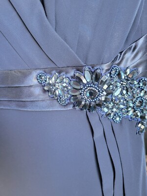 Jenny Packham floor length blue gown with beading detail UK size 16/US size 12 | eBay Jenny Packham floor length blue gown with beading detail UK size 16/US size 12 | eBay