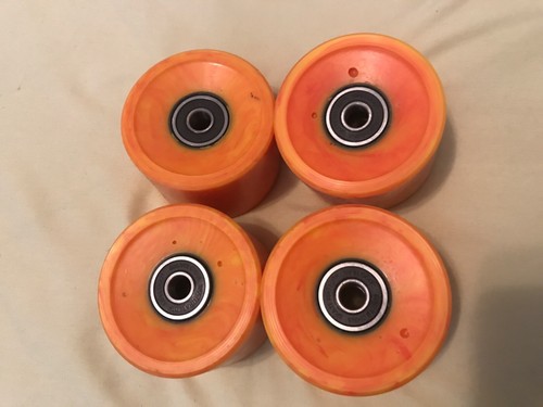 Ruedas de monopatín Dogtown K-9 Cruiser 59 mm 84a - remolino naranja (juego de 4) 🔥 raras - Imagen 5 de 5