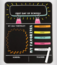 NEW Bullseye's Playground Double Sided First Day Of School Chalkboard