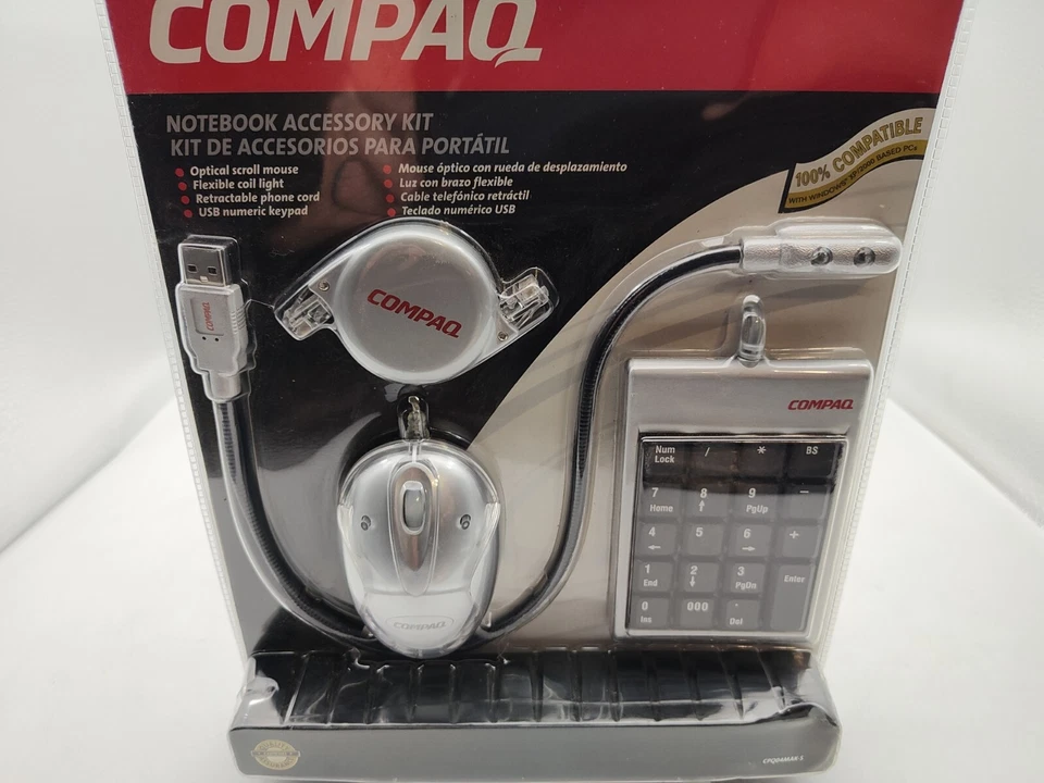 COMPAQ-Numeric Keypad With USB  MOUSE & Flexible Coil Light-Brand New Sealed - Image 3 of 4