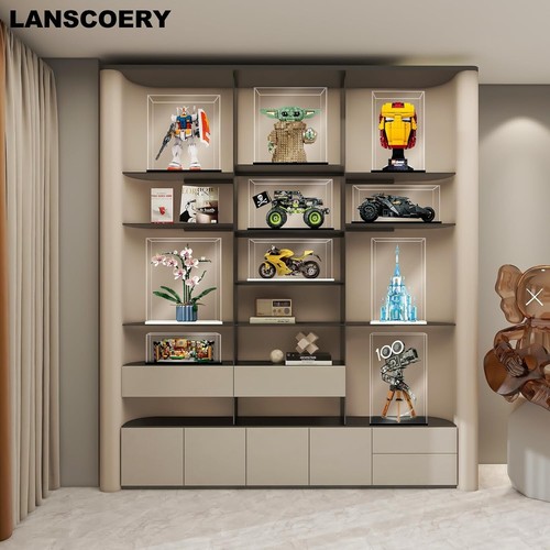 Clear Acrylic Display Case with Accessories for Versatile Collection Display - Picture 10 of 11