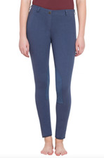 TuffRider Starter Lowrise Pull On Jodhpurs Breeches Women's Denim Blue Size 26